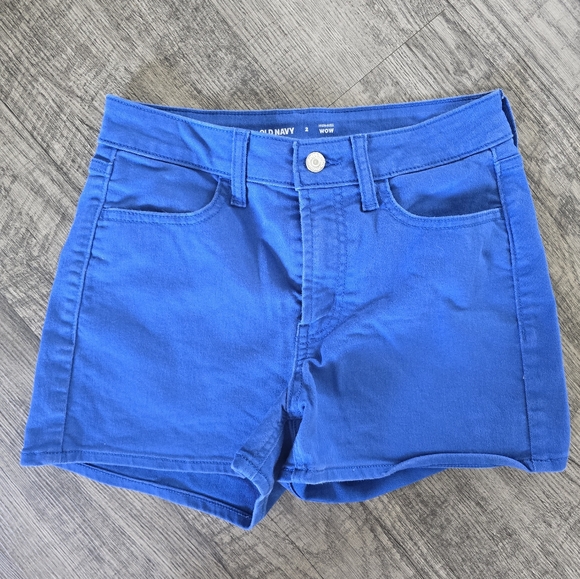 Old Navy Women's Wow Bright Blue Jean Shorts - Picture 1 of 2